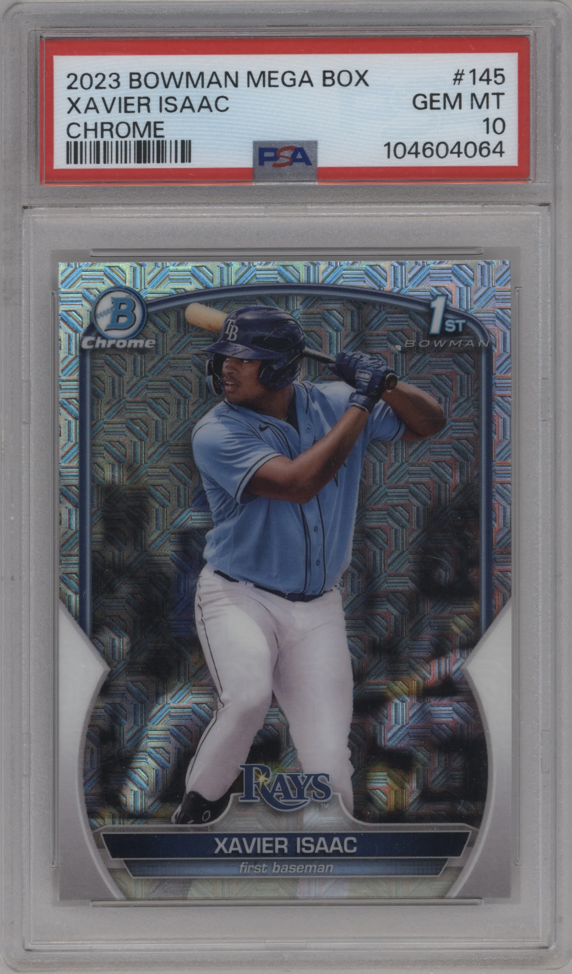 2023 Bowman Mega Box Chrome Xavier Isaac PSA 10