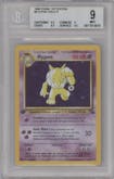 Hypno from the 1999 Pokemon set graded by Beckett and given an overall grade of 9.