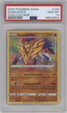 Zamazenta from the 2020 Pokemon SWSH set graded by PSA and given an overall grade of 10.