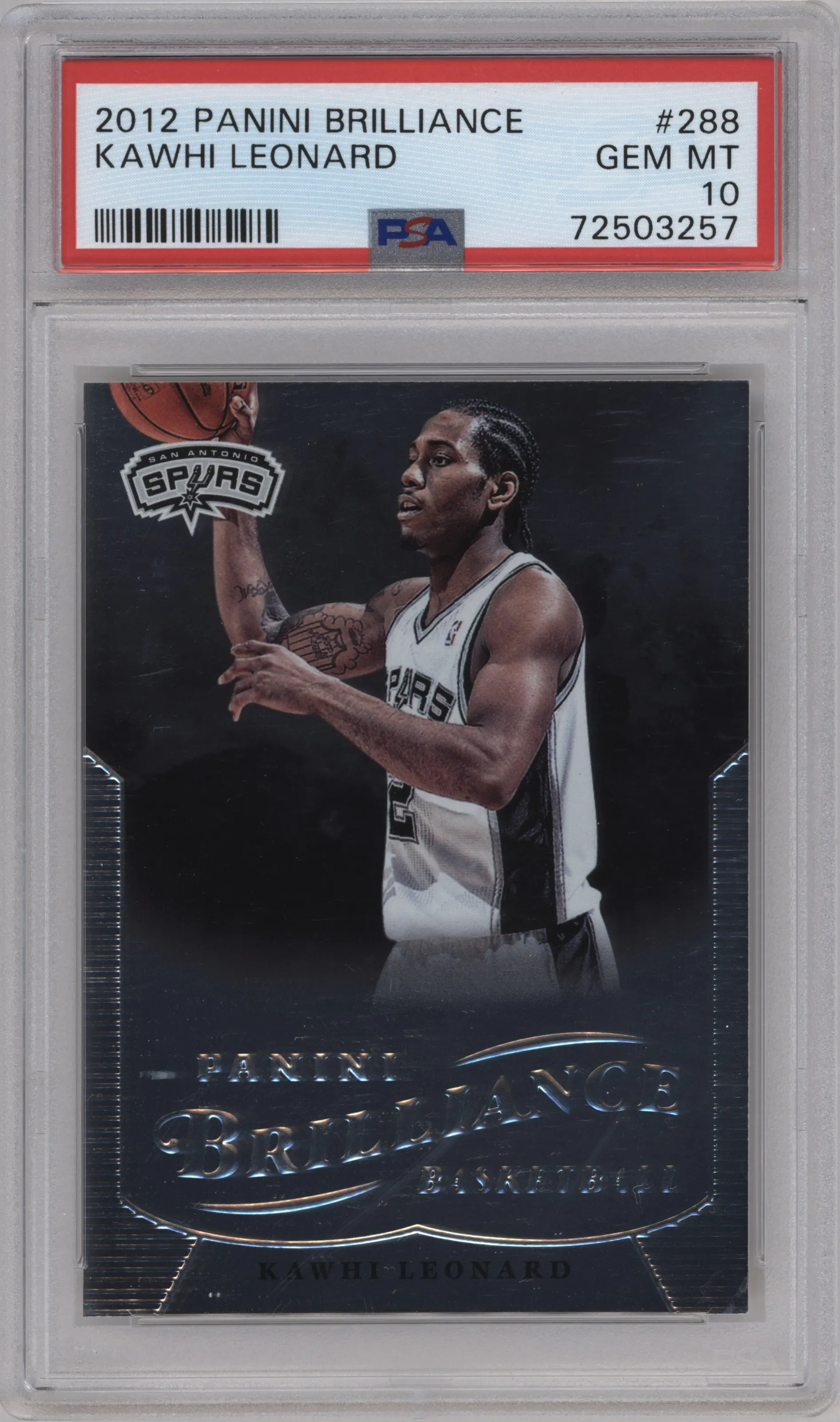 2012 Panini Brilliance Kawhi Leonard PSA 10