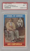 Roy Campanella from the 1959 Topps set graded by PSA and given an overall grade of 7.