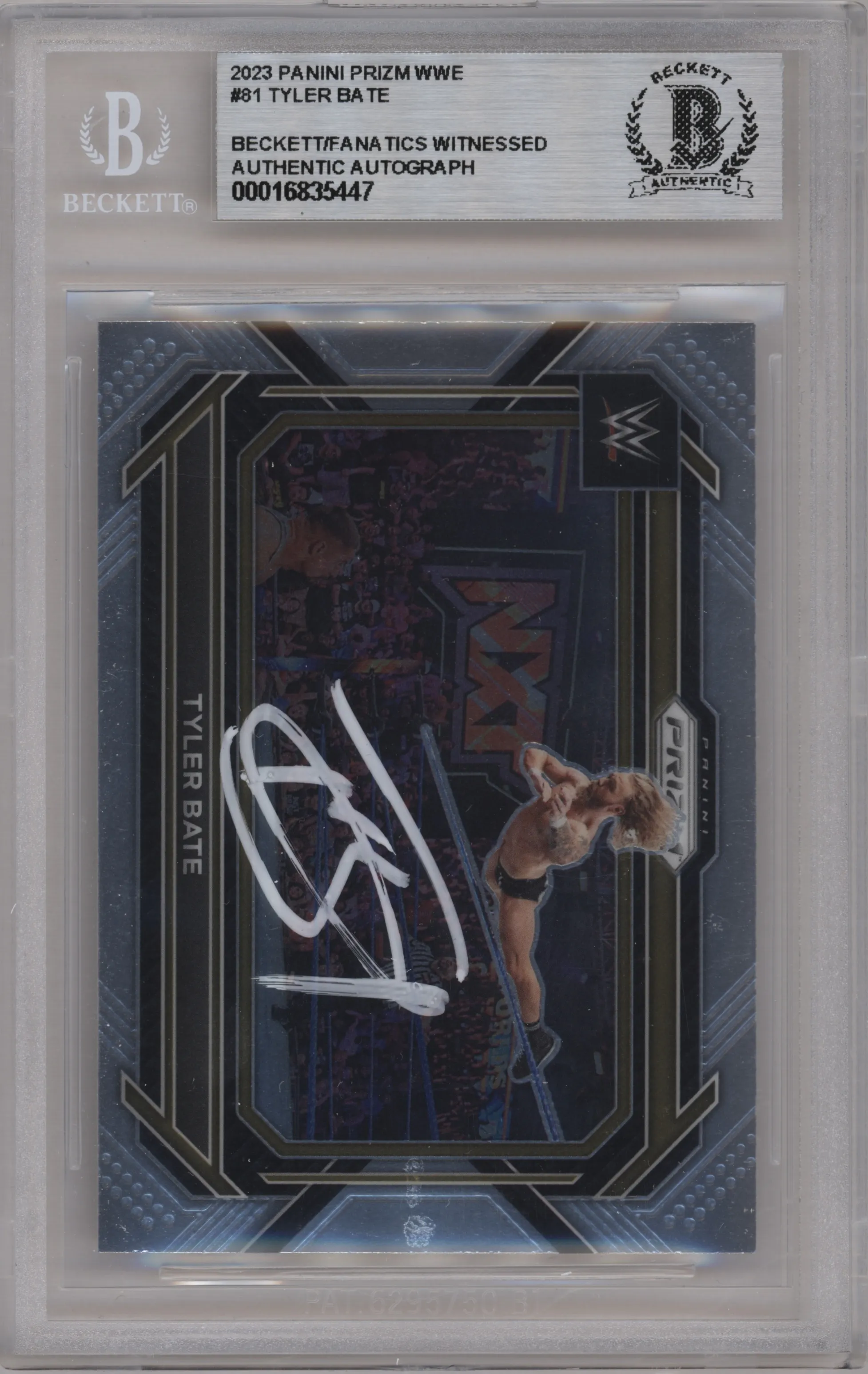 2023 Panini Prizm WWE Tyler Bate BGS AUTHENTIC BGS