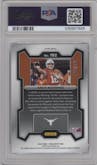 Arch Manning from the 2024 Panini Prizm Draft Picks set featuring a Blue parallel graded by PSA and given an overall grade of 8.