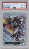 Bo Jackson from the 2023 Topps Composite set featuring a Nucleus parallel graded by PSA and given an overall grade of 10.