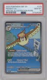 Pidgeot EX from the 2023 Pokemon SV set graded by PSA and given an overall grade of 10.
