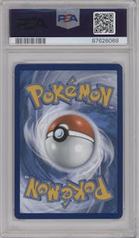 Pidgeot EX from the 2023 Pokemon SV set graded by PSA and given an overall grade of 10.