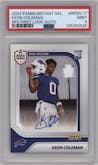 Keon Coleman from the 2024 Panini Instant NFL RPS First Look set graded by PSA and given an overall grade of 9.