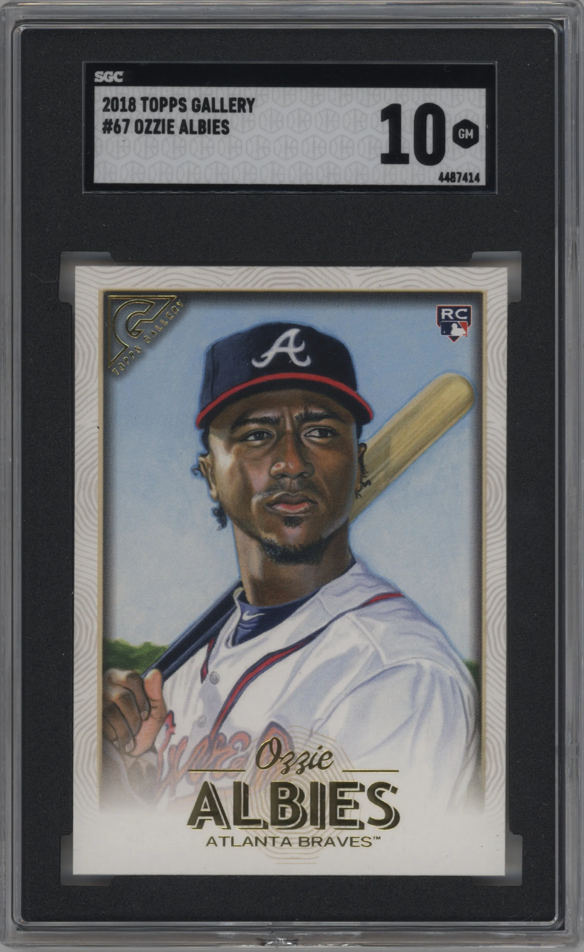 2018 Topps Gallery Ozzie Albies SGC 10