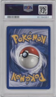 Chikorita from the 2000 Pokemon Neo Genesis set graded by PSA and given an overall grade of 10.