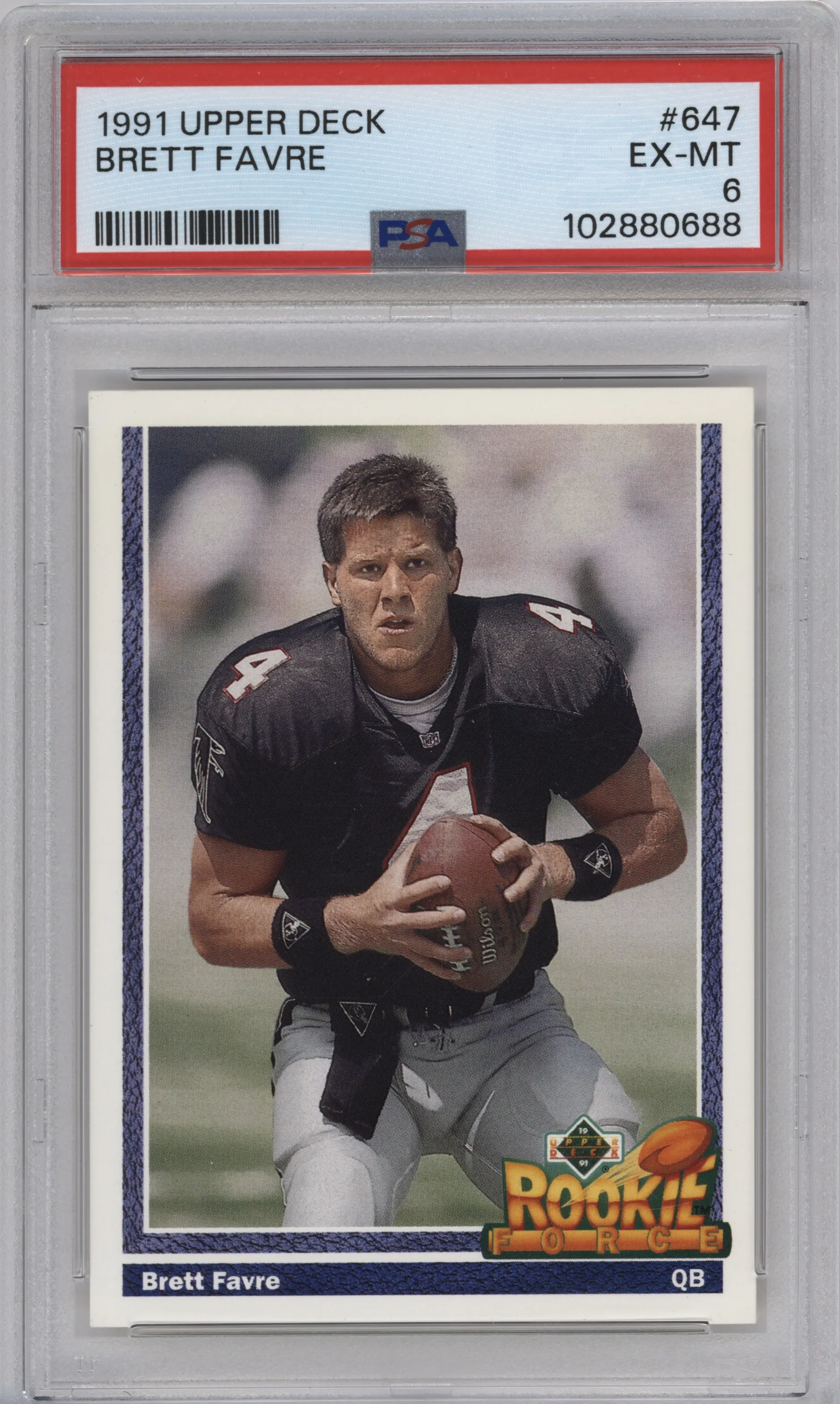 1991 Upper Deck Brett Favre #647 PSA 6