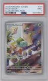 Bulbasaur from the 2024 Pokemon SV set graded by PSA and given an overall grade of 9.