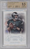 Nick Foles from the 2013 Panini National Treasures set featuring a Century Silver parallel graded by Beckett and given an overall grade of 9.5.