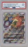 Charizard VSTAR from the 2022 Pokemon SWSH set featuring a Ultra Premium Collection parallel graded by PSA and given an overall grade of 9.