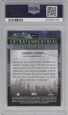 Corbin Carroll from the 2024 Topps Cosmic Chrome set featuring a Green Space Dust Refractor parallel graded by PSA and given an overall grade of 10.