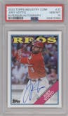 Joey Votto from the 2023 Topps Industry Conference set graded by PSA and given an overall grade of 10.