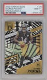 George Pickens from the 2022 Panini Donruss Elite set featuring a Razzle Dazzle parallel graded by PSA and given an overall grade of 10.