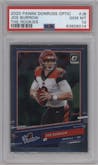 Joe Burrow from the 2020 Panini Donruss Optic set graded by PSA and given an overall grade of 10.