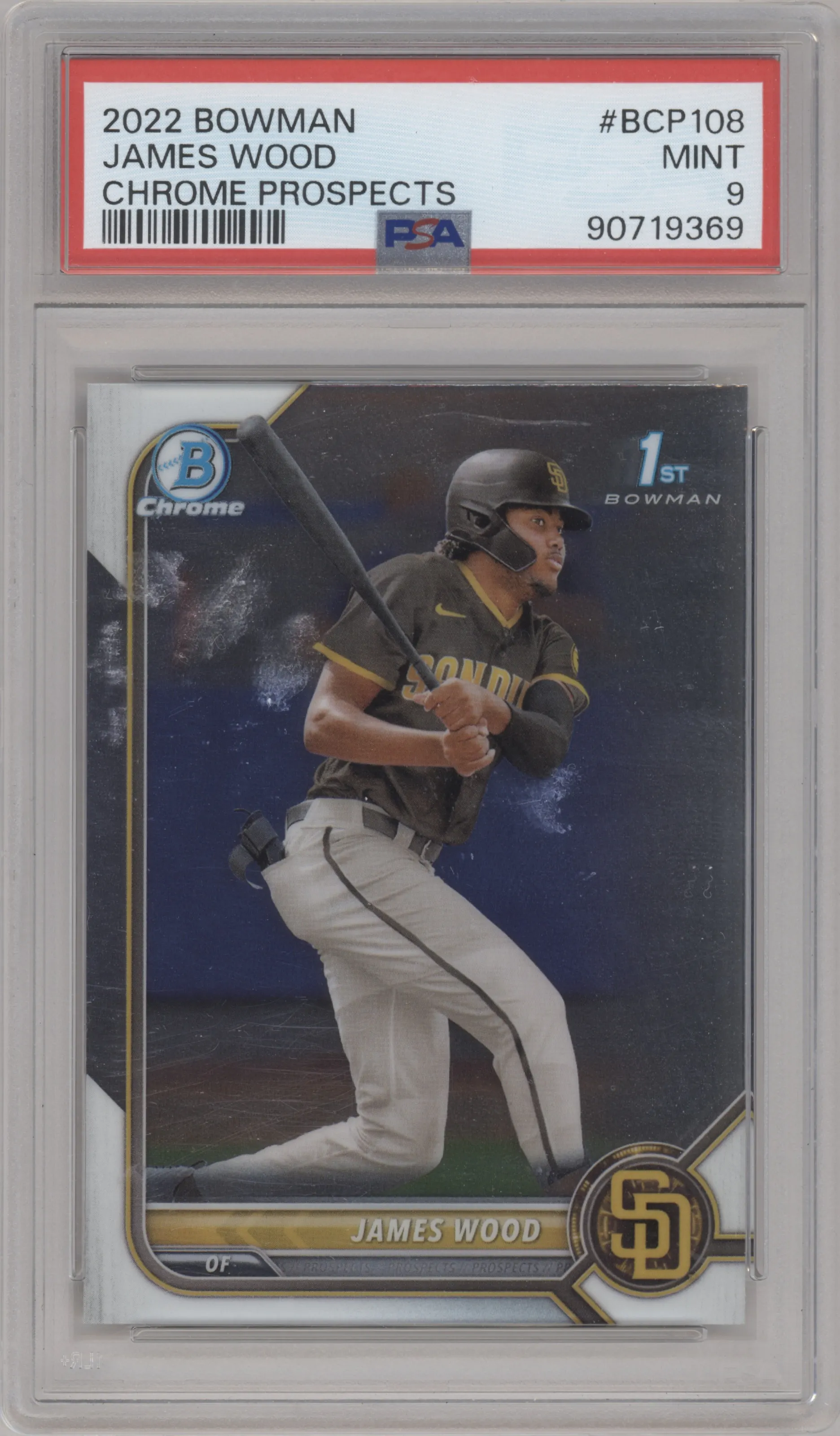 2022 Bowman Chr.Pros. James Wood PSA 9