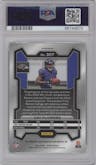 Zay Flowers from the 2023 Panini Prizm set featuring a No Huddle parallel graded by PSA and given an overall grade of 10.