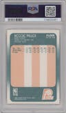 Reggie Miller from the 1988-89 Fleer set graded by PSA and given an overall grade of 8.