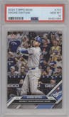 Shohei Ohtani from the 2024 Topps Now set graded by PSA and given an overall grade of 10.