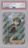 Cheryl from the 2021 Pokemon SWSH set graded by PSA and given an overall grade of 10.