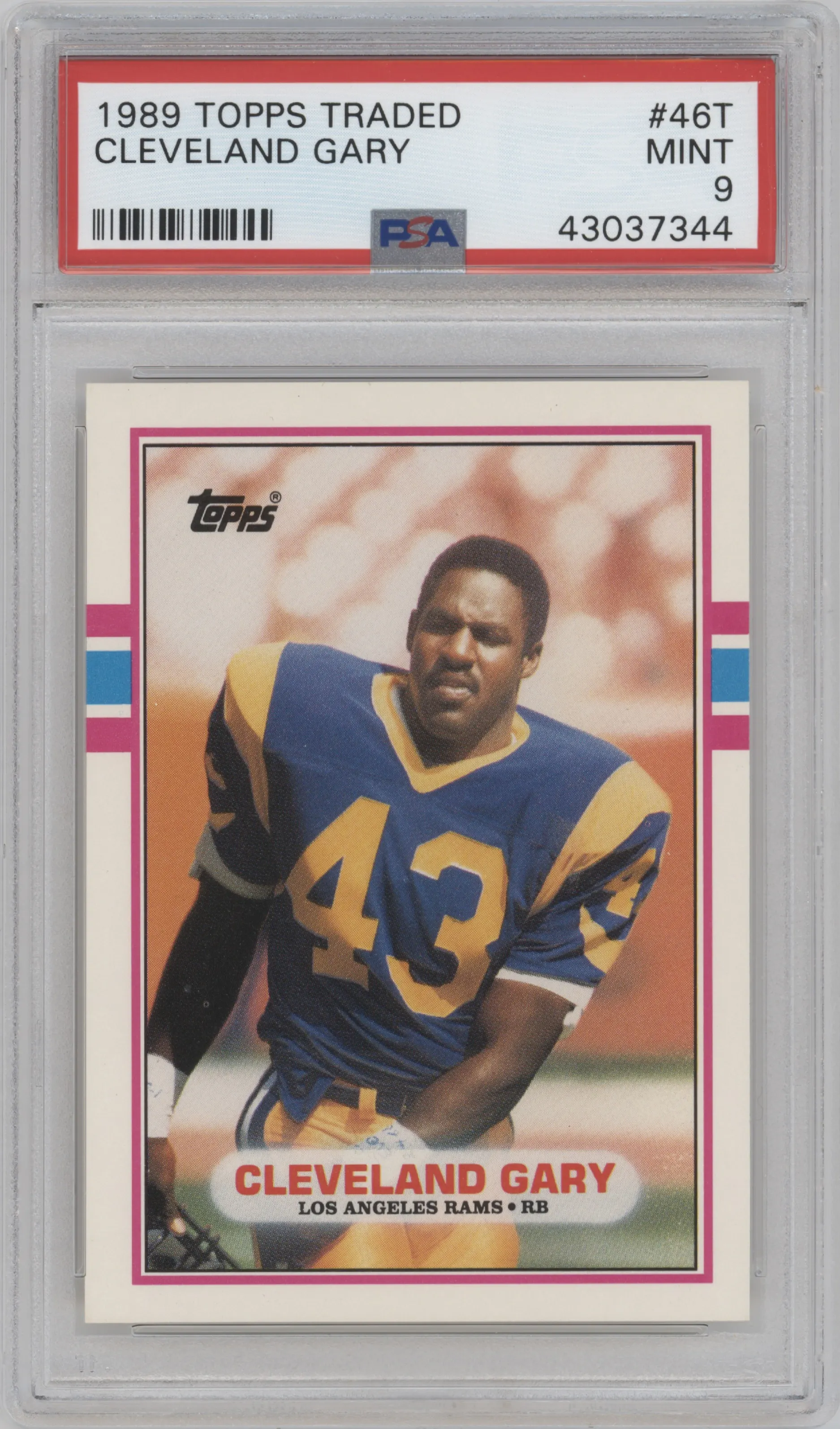 1989 Topps Traded Cleveland Gary PSA 9