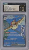 Pidgeot EX from the 2023 Pokemon SV set graded by CSG and given an overall grade of 10.