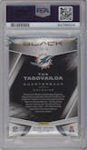 Tua Tagovailoa from the 2021 Panini Black set graded by PSA and given an overall grade of 9.