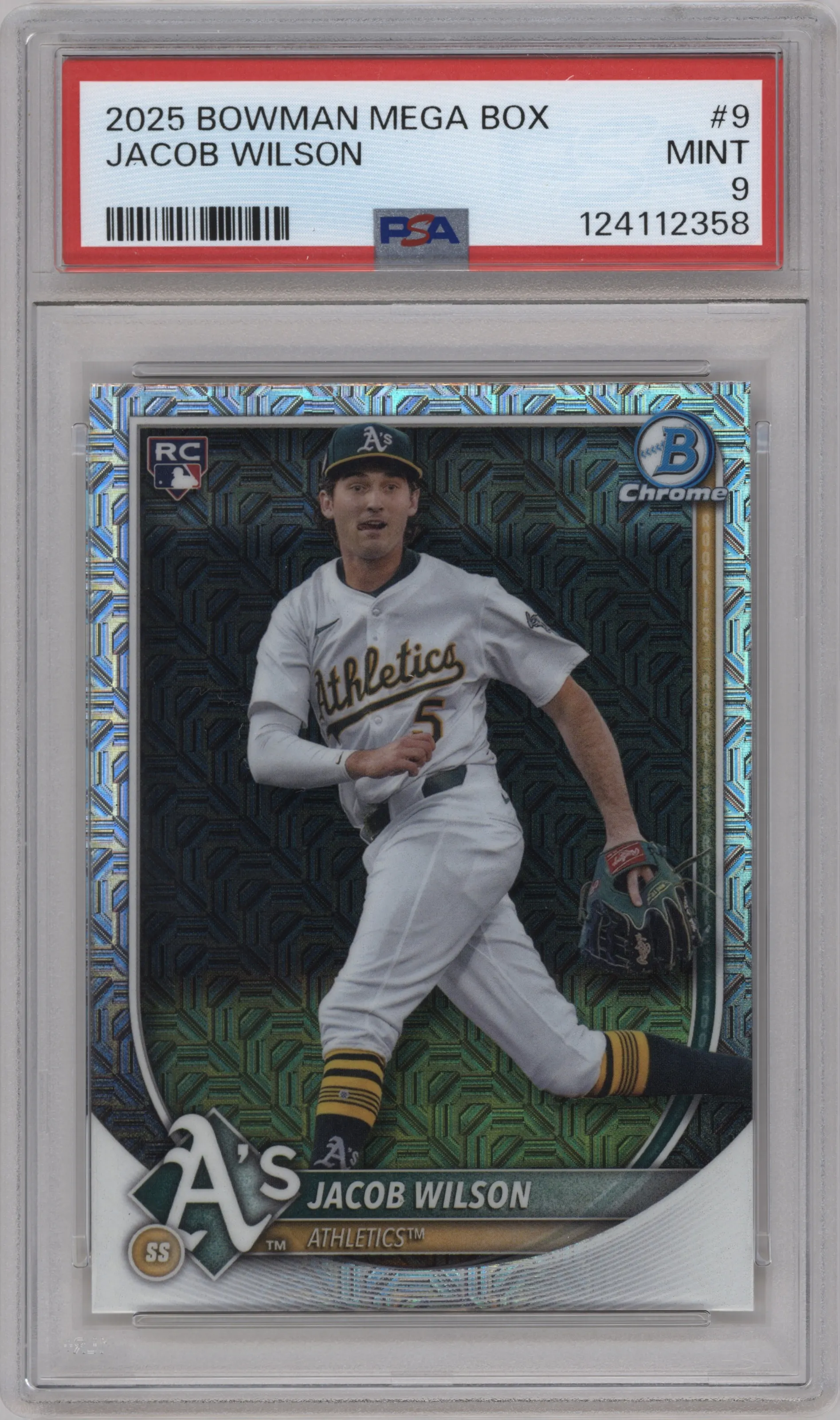 2025 Bowman Mega Box Chrome Jacob Wilson PSA 9