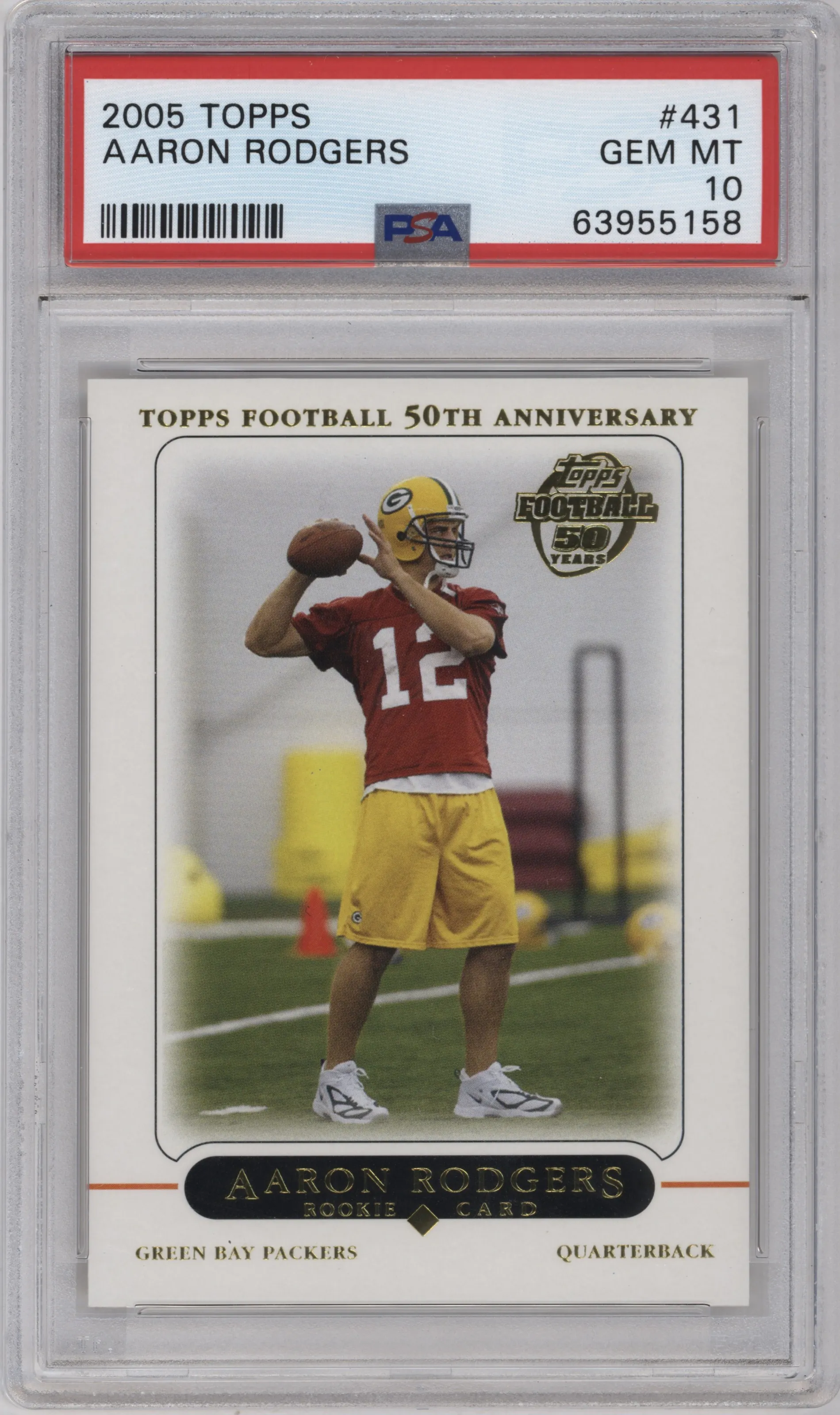 2005 Topps Aaron Rodgers #431 PSA 10