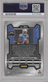 Quentin Johnston from the 2023 Panini Prizm set featuring a Purple Ice parallel graded by PSA and given an overall grade of 10.