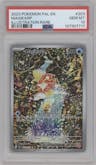 Magikarp from the 2023 Pokemon SV set graded by PSA and given an overall grade of 10.