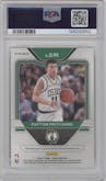 Payton Pritchard from the 2020-21 Panini Prizm set featuring a Silver Prizm parallel graded by PSA and given an overall grade of 10.