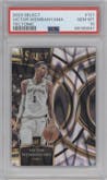 Victor Wembanyama from the 2023-24 Panini Select  set featuring a Tectonic parallel graded by PSA and given an overall grade of 10.