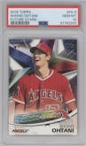 Shohei Ohtani from the 2018 Topps Series 2 set graded by PSA and given an overall grade of 10.