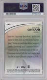 Shohei Ohtani from the 2018 Topps Series 2 set graded by PSA and given an overall grade of 10.