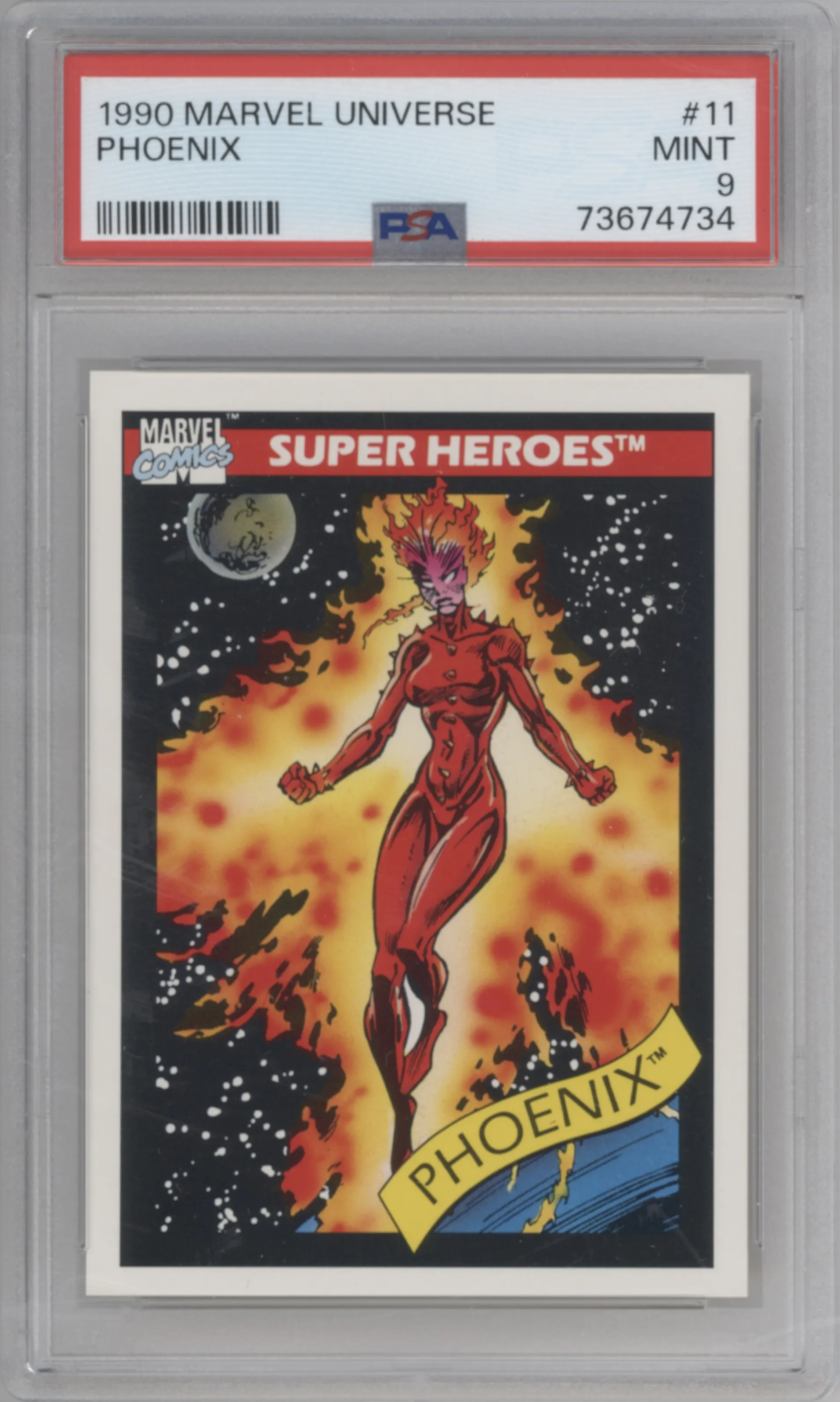1990 Impel Marvel Universe Phoenix #11 PSA 9