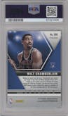 Wilt Chamberlain from the 2019-20 Panini Mosaic  set featuring a Gold Wave parallel graded by PSA and given an overall grade of 10.