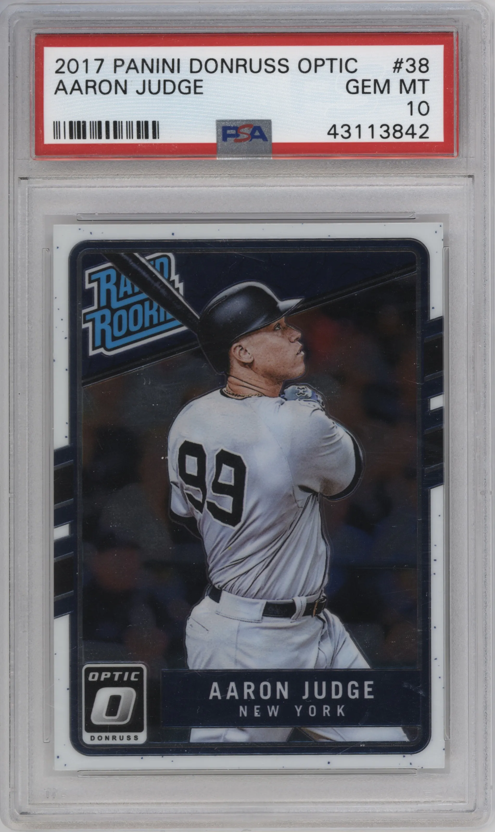 2017 Panini Donruss Optic Rated Rookie Aaron Judge #38 PSA 10