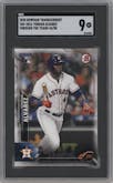 Yordan Alvarez from the 2020 Bowman Transcendent Collection set graded by SGC and given an overall grade of 9.