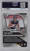Rome Odunze from the 2024 Panini Prizm set featuring a Hyper parallel graded by PSA and given an overall grade of 9.