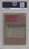 Reggie Jackson from the 1975 Topps set graded by PSA and given an overall grade of 7.