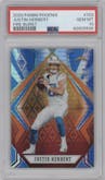 Justin Herbert from the 2020 Panini Phoenix set featuring a Fire Burst parallel graded by PSA and given an overall grade of 10.