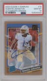 Quentin Johnston from the 2023 Clearly Donruss set featuring a Orange parallel graded by PSA and given an overall grade of 10.