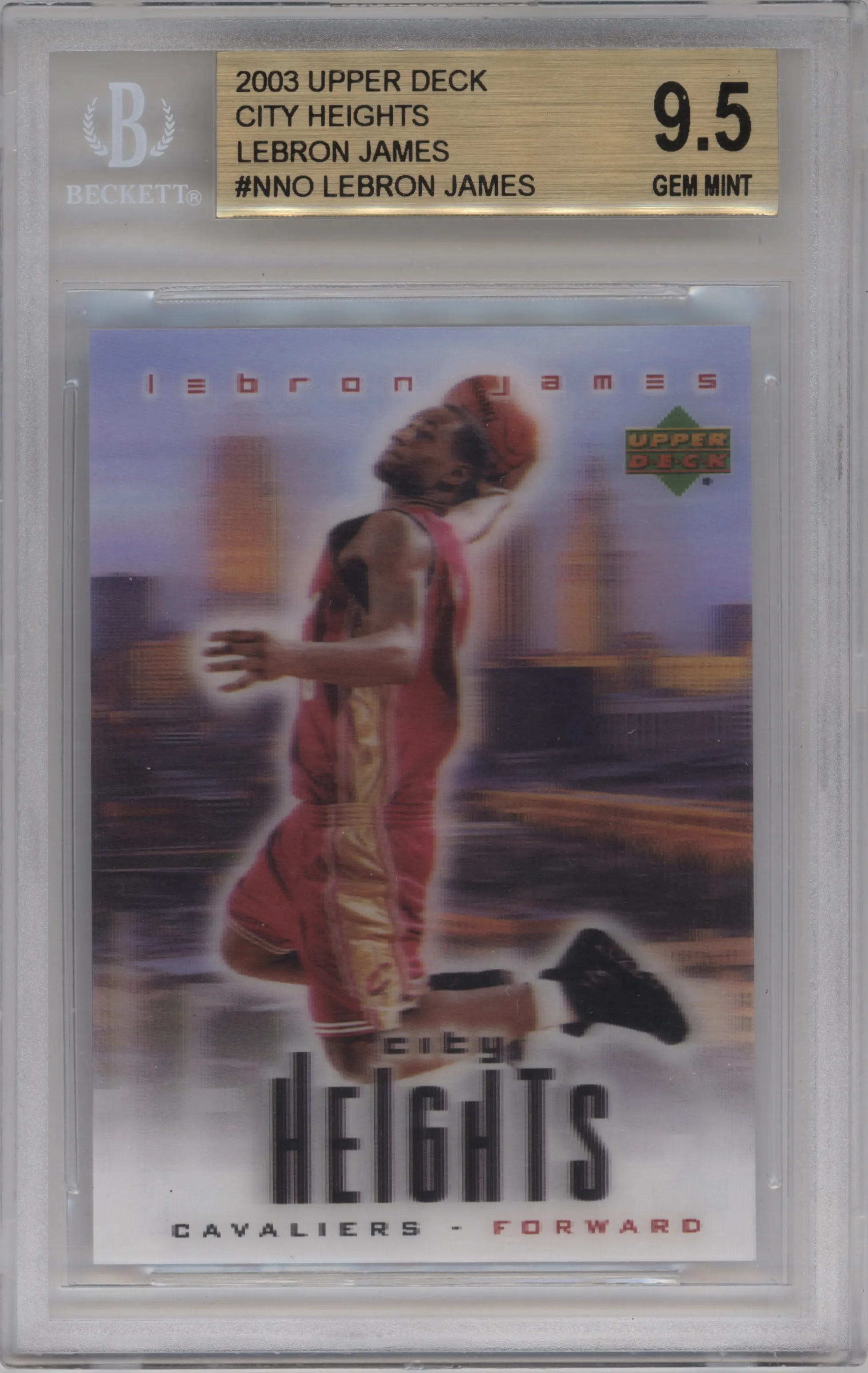 2003 Upper Deck Redemption Special LeBron James #NNO BGS 9.5