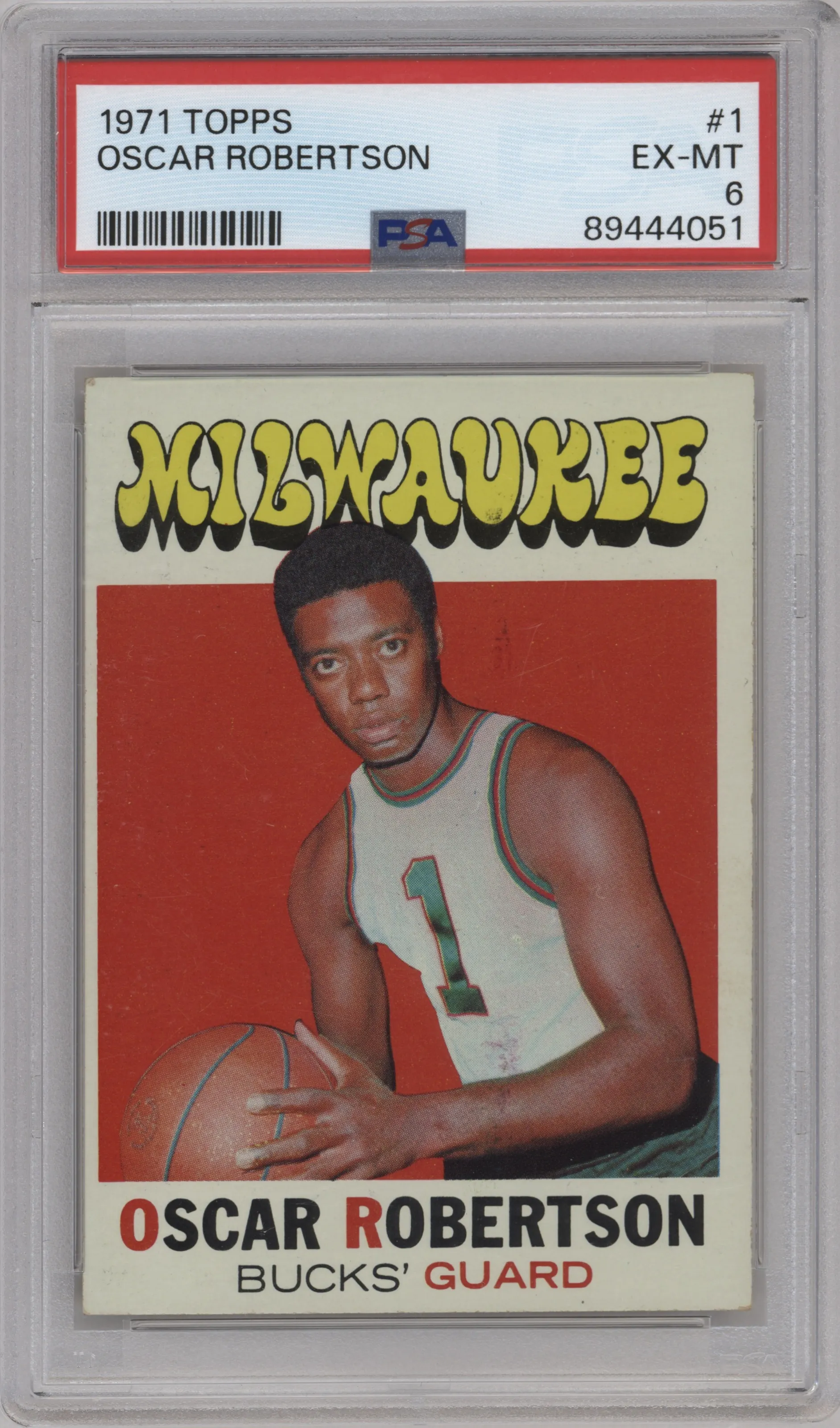 1971 Topps Oscar Robertson #1 PSA 6