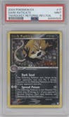 Dark Raticate from the 2004 Pokemon EX set graded by PSA and given an overall grade of 9.