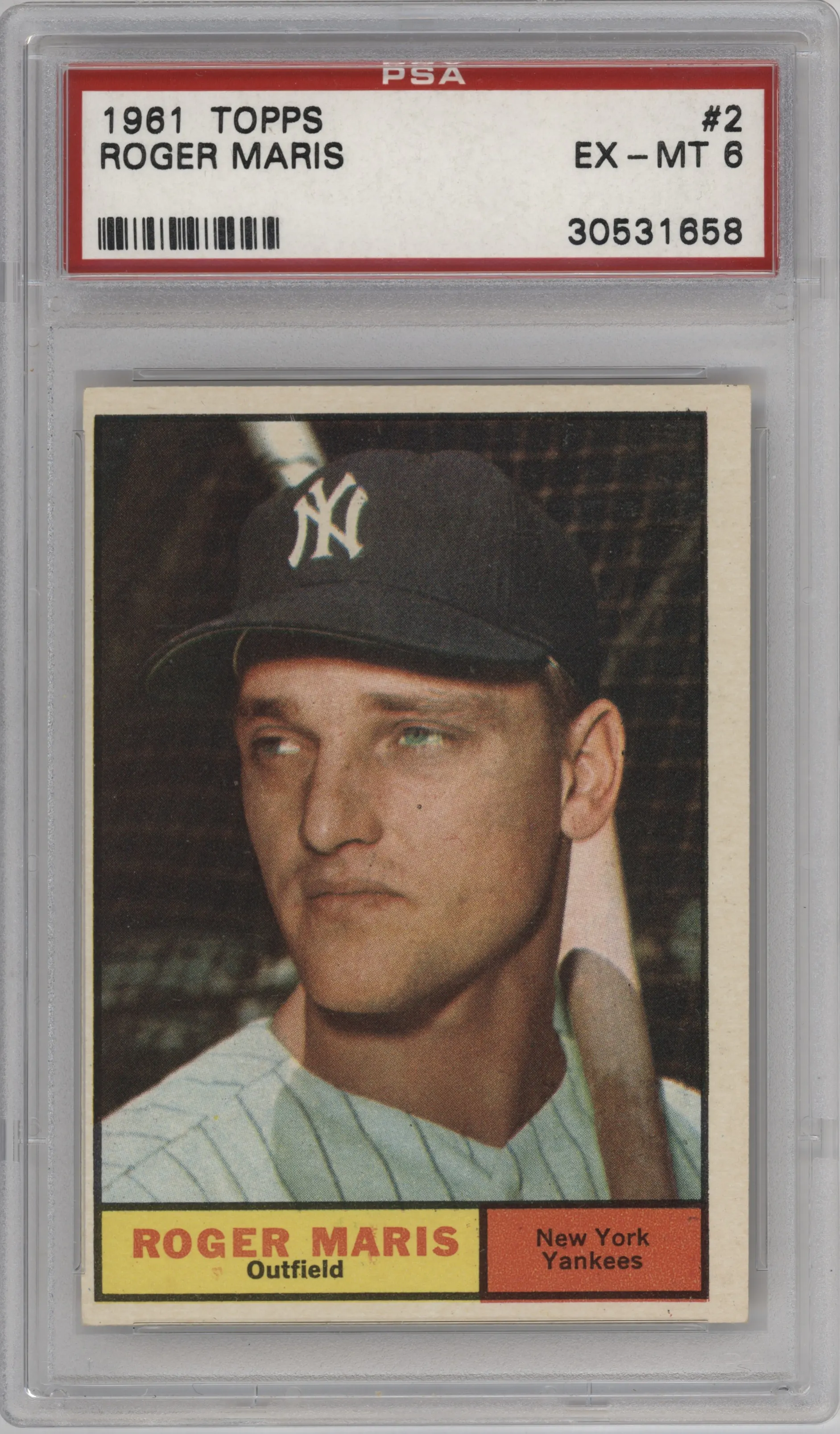 1961 Topps Roger Maris #2 PSA 6
