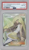 Lusamine from the 2017 Pokemon S&M set graded by PSA and given an overall grade of 8.
